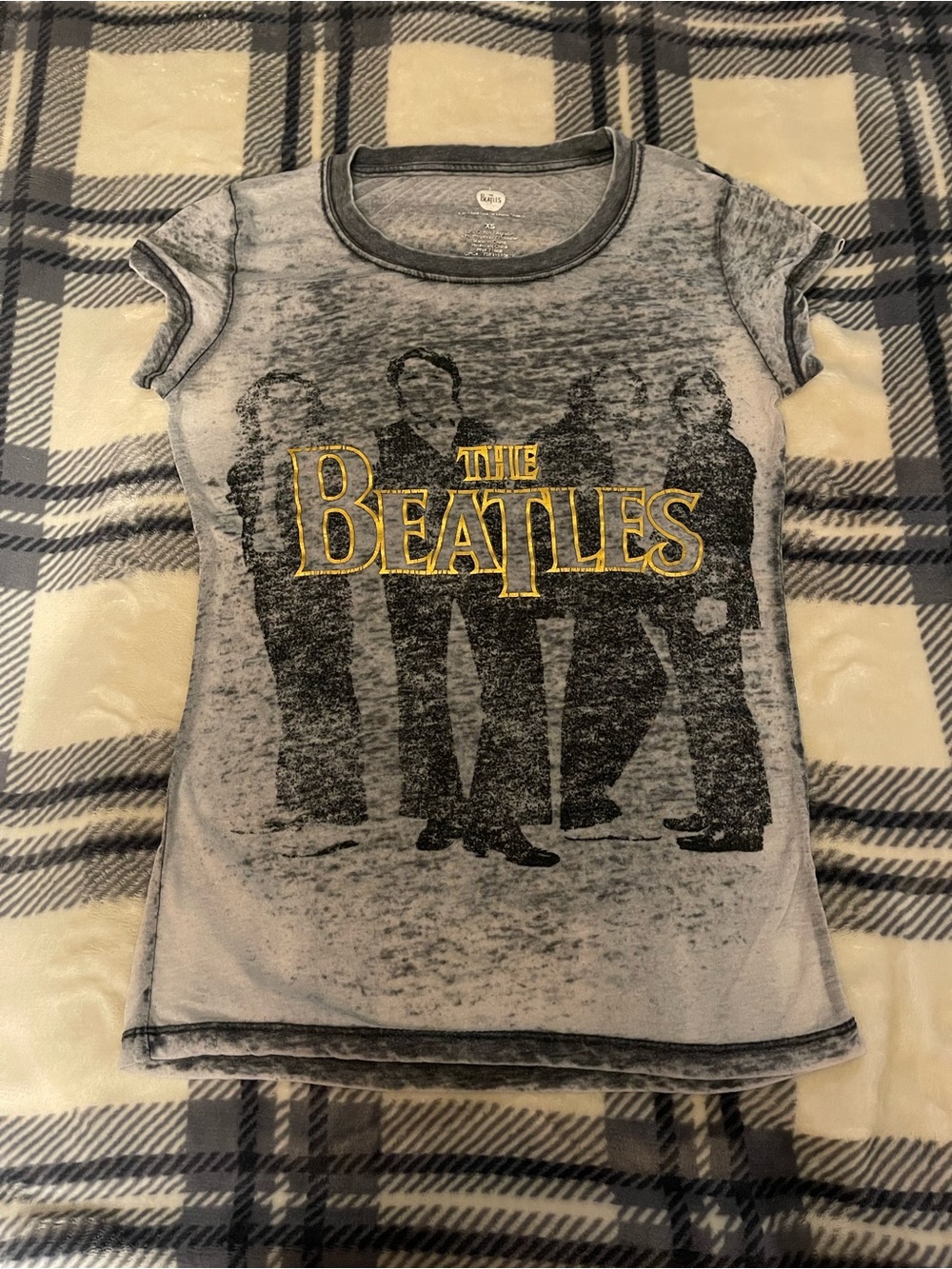 The Beatles Women’s Gray Graphic Tee